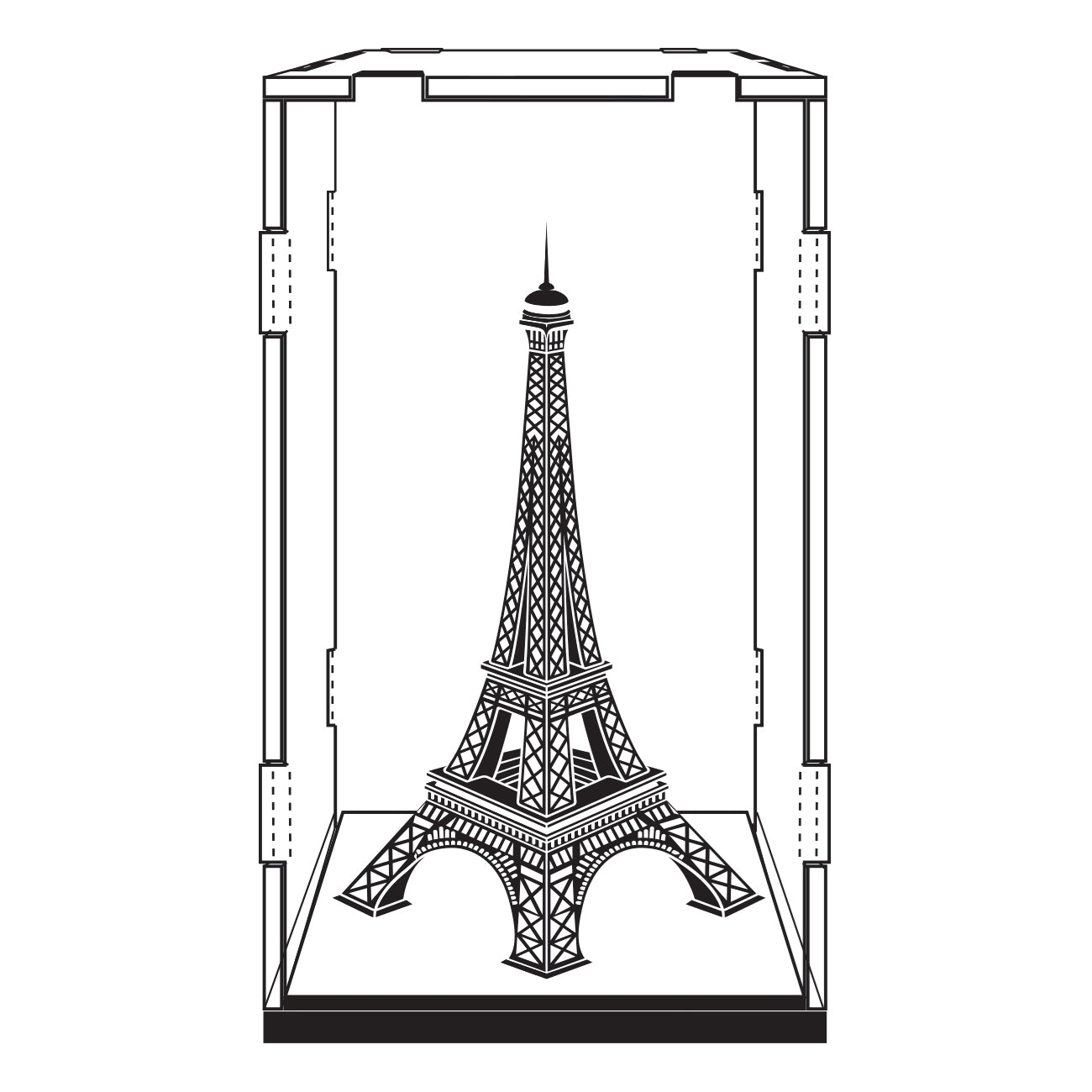 Acrylic Display Cube (7.6 x 7.6 x 12.7 cm)